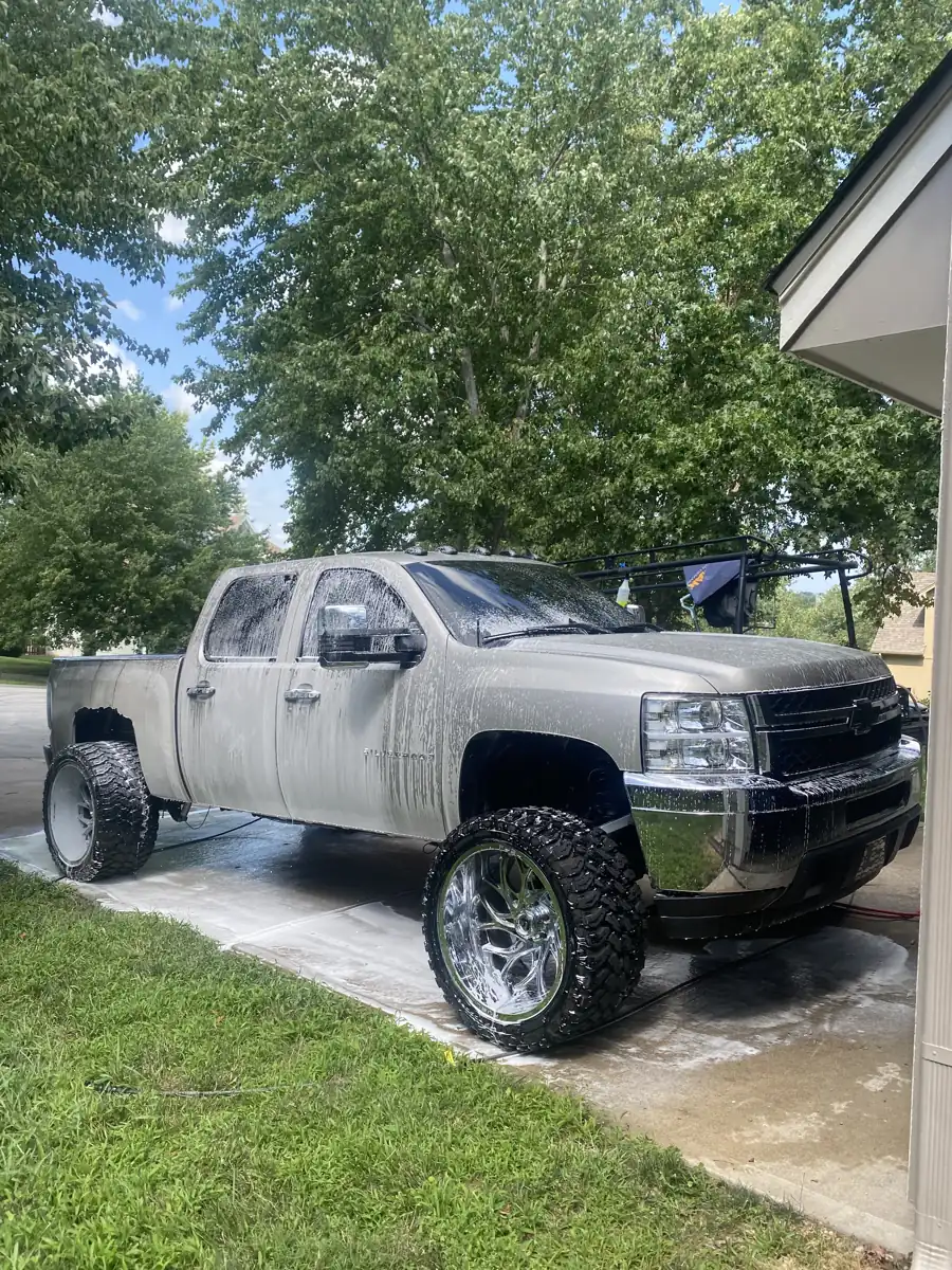 Chevrolet Silverado after an Aqulux detail